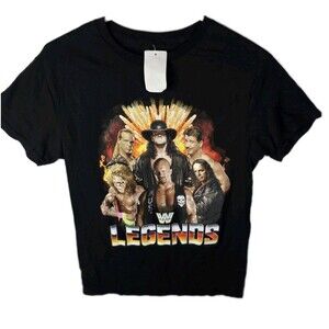 NWT WWE Legends Youth Small Black Short Sleeve‎ T-Shirt